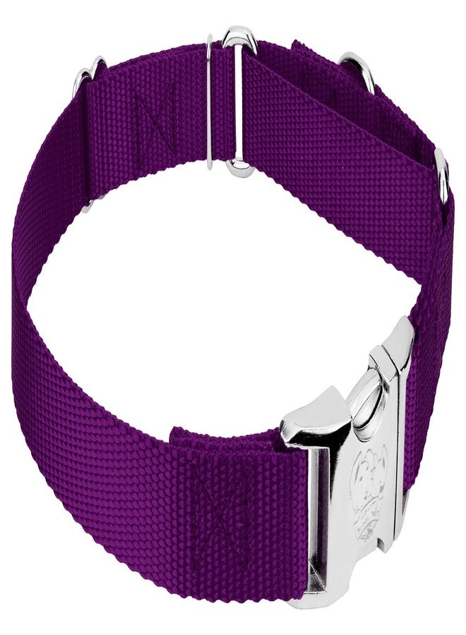 كانتري بروك ديزاين طوق مارتينجال للكلاب - طوق مارتينجال للكلاب قابل للتعديل مصنوع من النايلون المتين مع مشبك ممتاز للسلالات الصغيرة والمتوسطة والكبيرة - أكثر من 10 ألوان رائعة (3/4 بوصة، صغير، بنفسجي) - Image 5